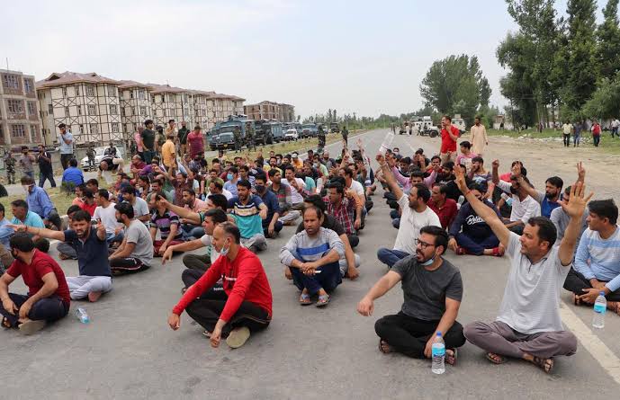 Kashmiri Pandits Protest