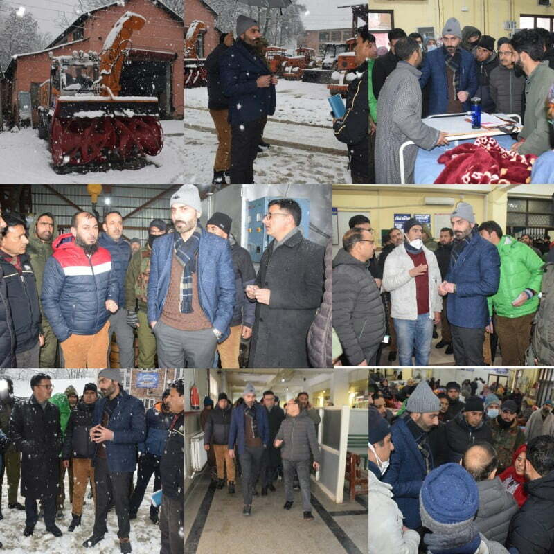 DC Anantnag takes stock of snow clearance measures visits health