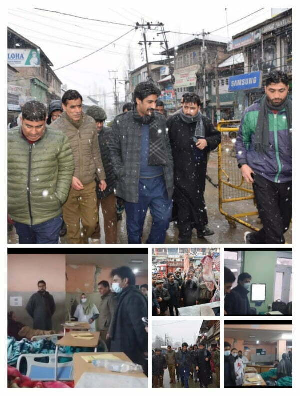 DC Budgam visits District Hospital Old Bus Stand