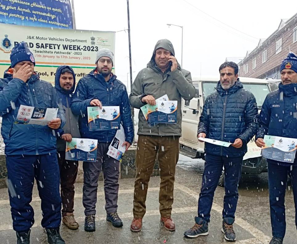 Road Safety Week On Road Driver Awareness Drive held in Budgam