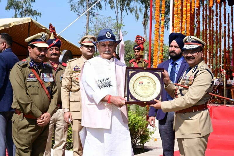 Lt Governor Manoj Sinha attends Passing Out Parade of JKP constables at PTS Kathua