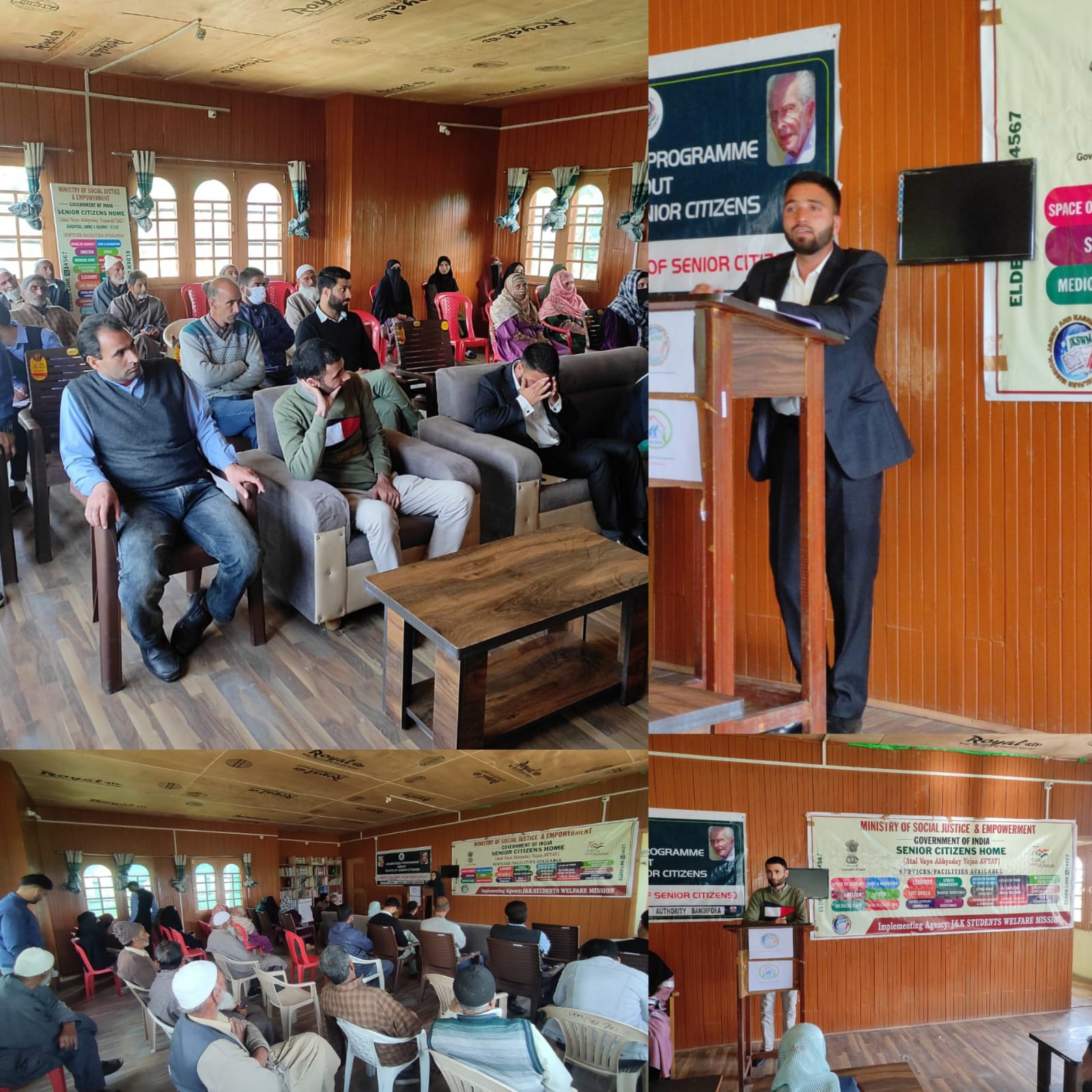 Secretary DLSA Bandipora visits Senior Citizens Home presides over an awareness programme