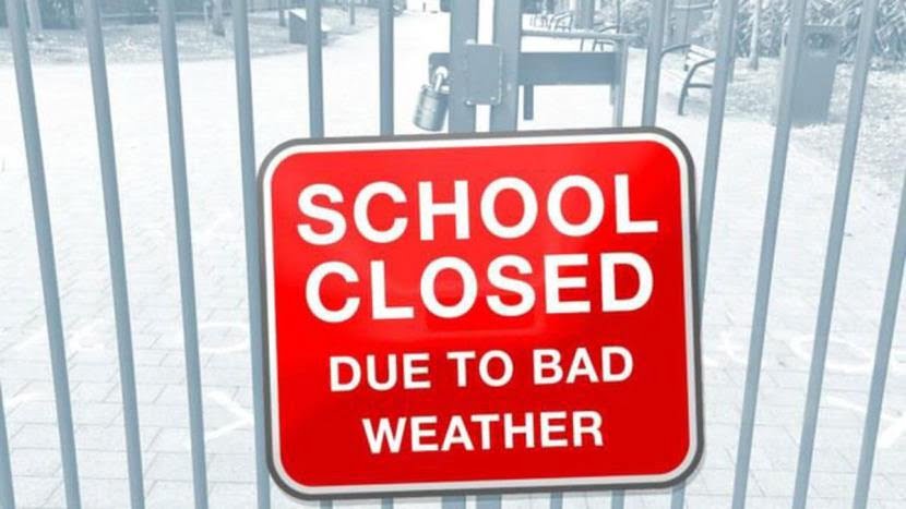 School Closed Bad Weather