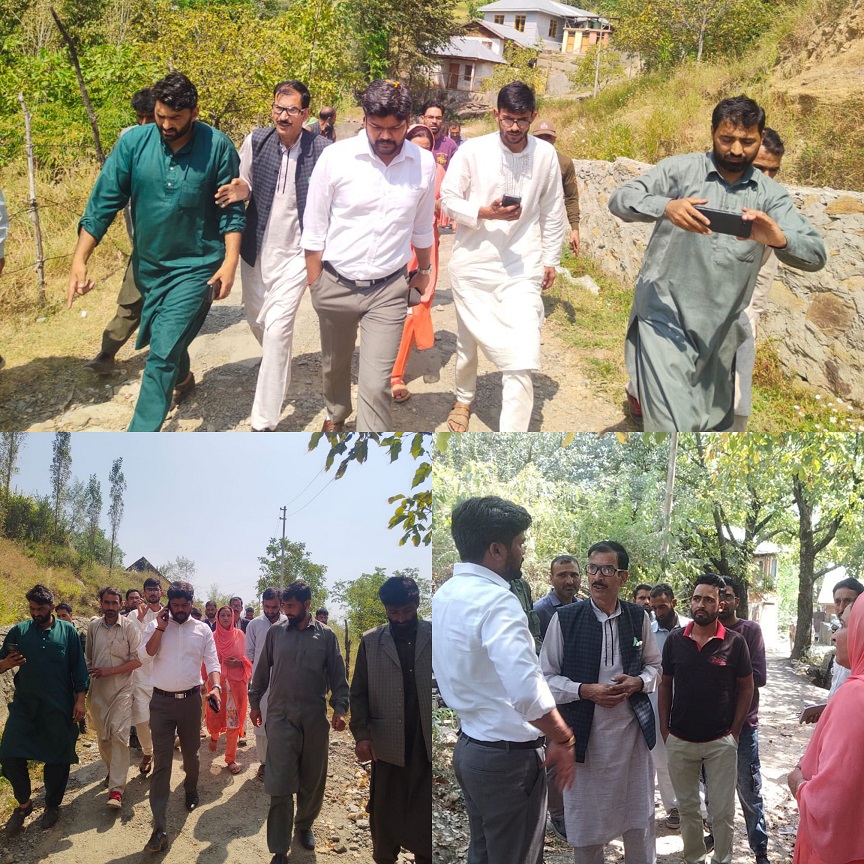 DC Ganderbal inspect developmental activities at Anderwan