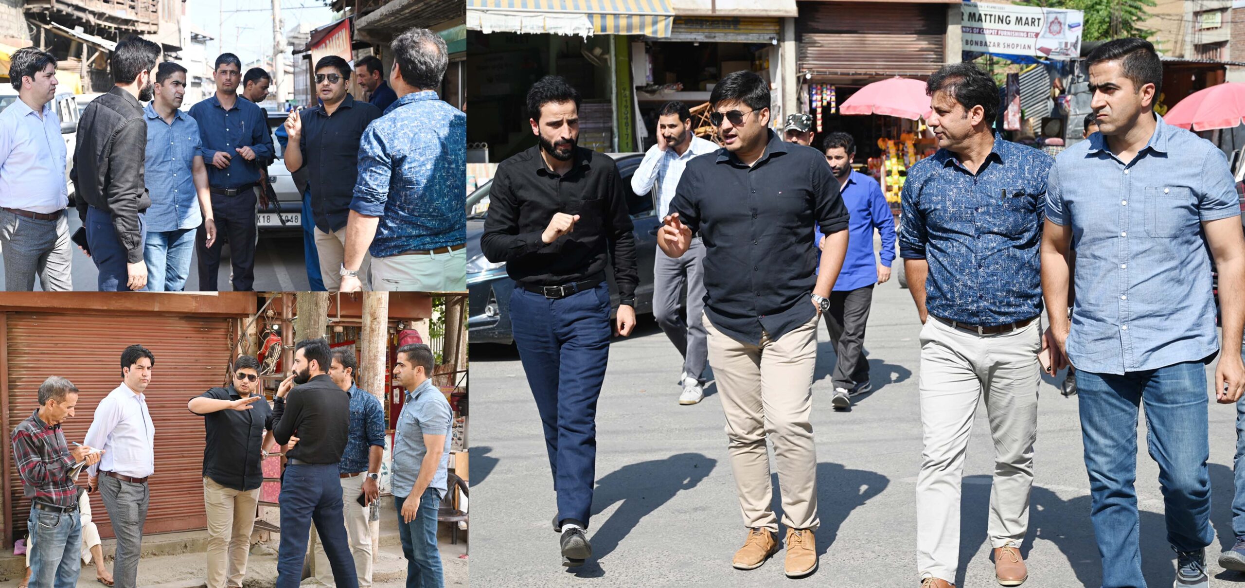 DC Shopian tours Town takes stock of traffic movement scaled