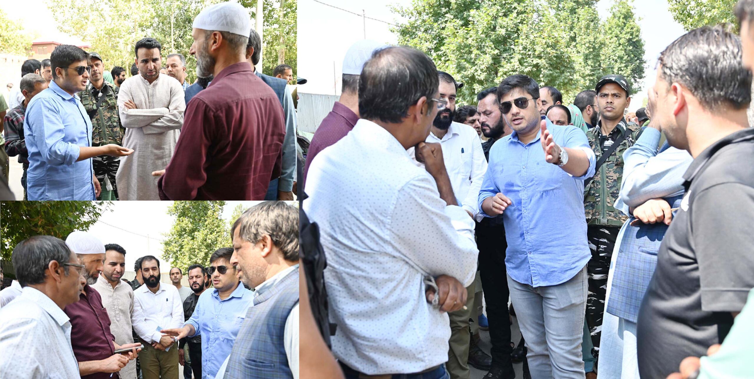 DC Shopian visits Imam Sahib tehsil Met DDC Council members locals and redresses public issues onspot scaled