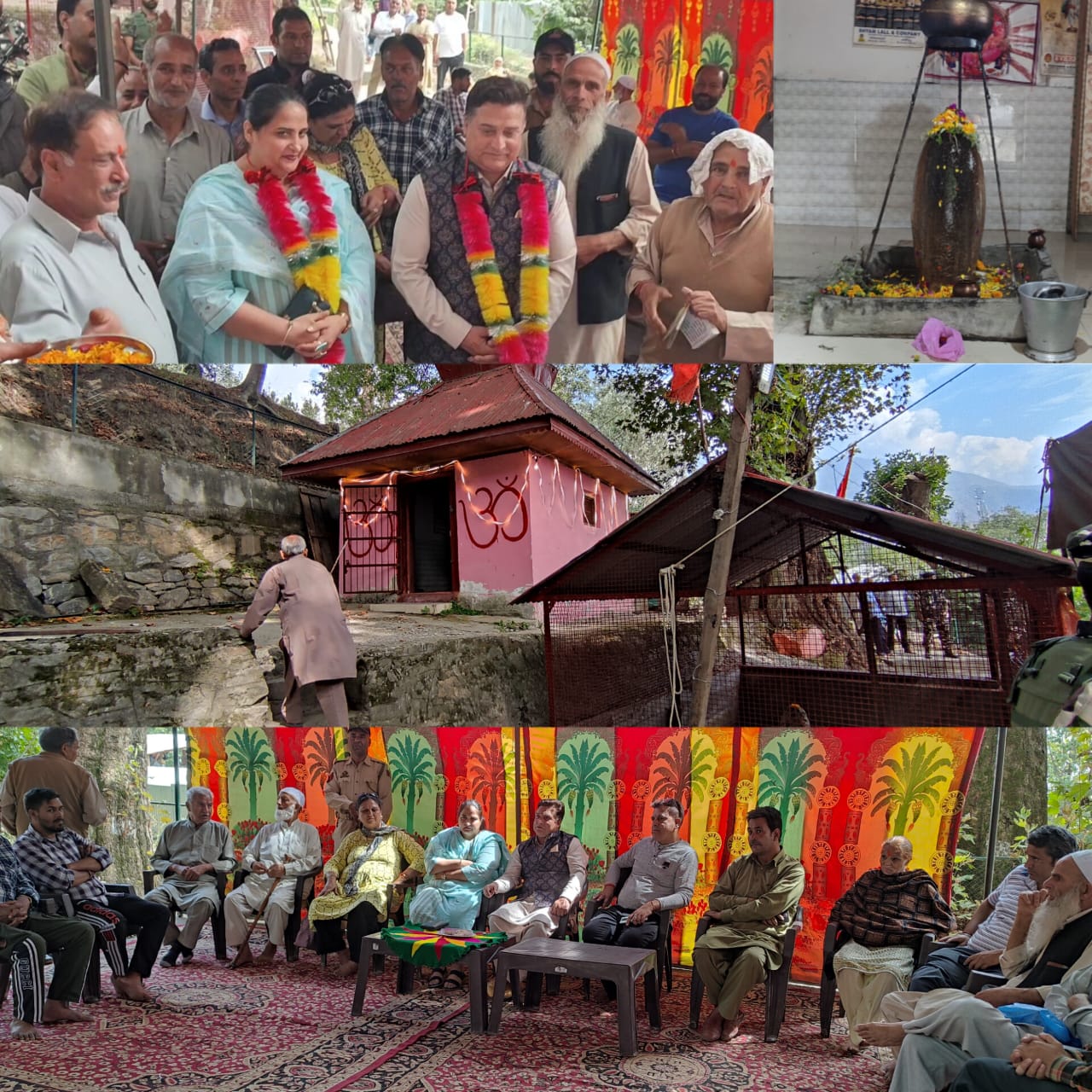 DDC Chairperson Ganderbal joins Maha Yagyi at Gangpukhri Asthapan temple at Lar