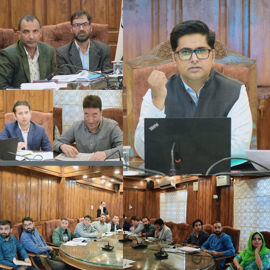 DC Bandipora chairs review meeting of Rural Development and PR Department