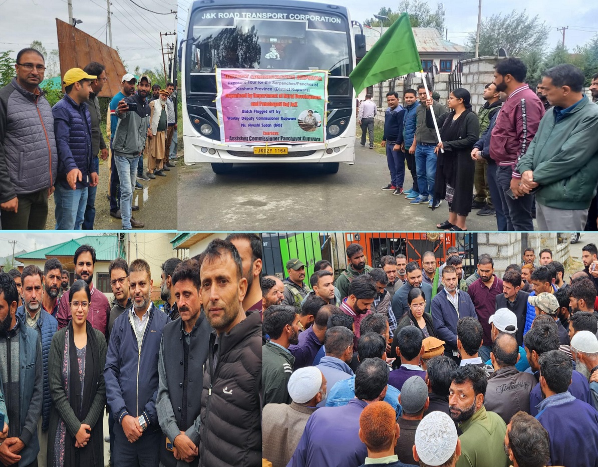 DC Kupwara flags Off PRIs exposure tour to Rajasthan Punjab