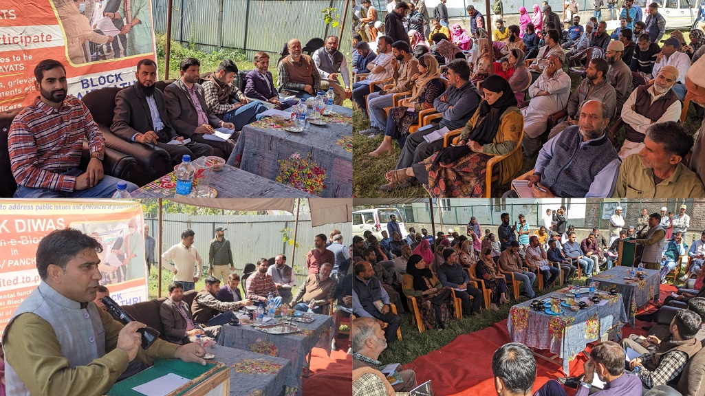 District Admin Gbl conducts Block Diwas at Gogji Gund