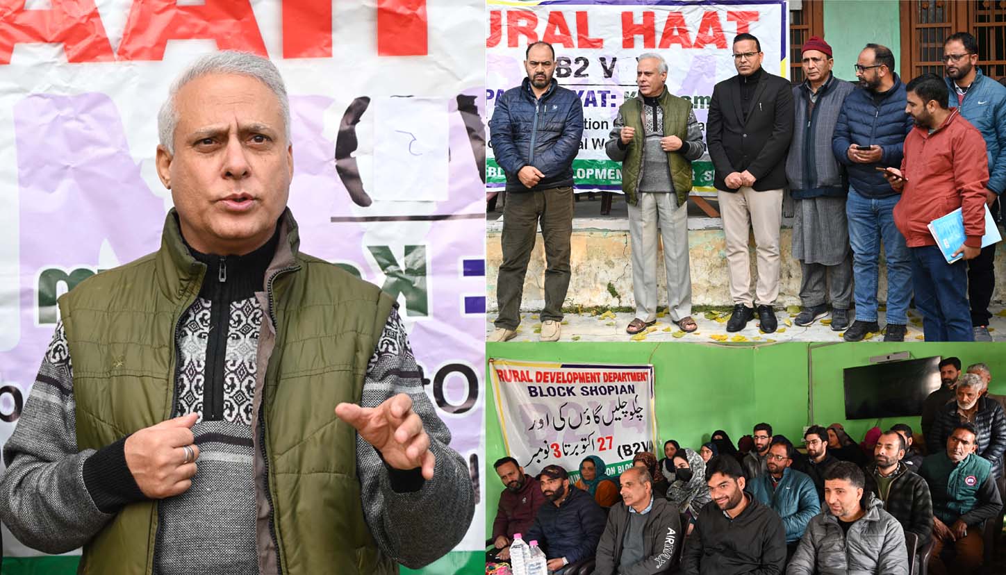 B2V 5 Administrator Associated Hospital GMC Srinagar visits Panchayat Halqa Keegam Shopian