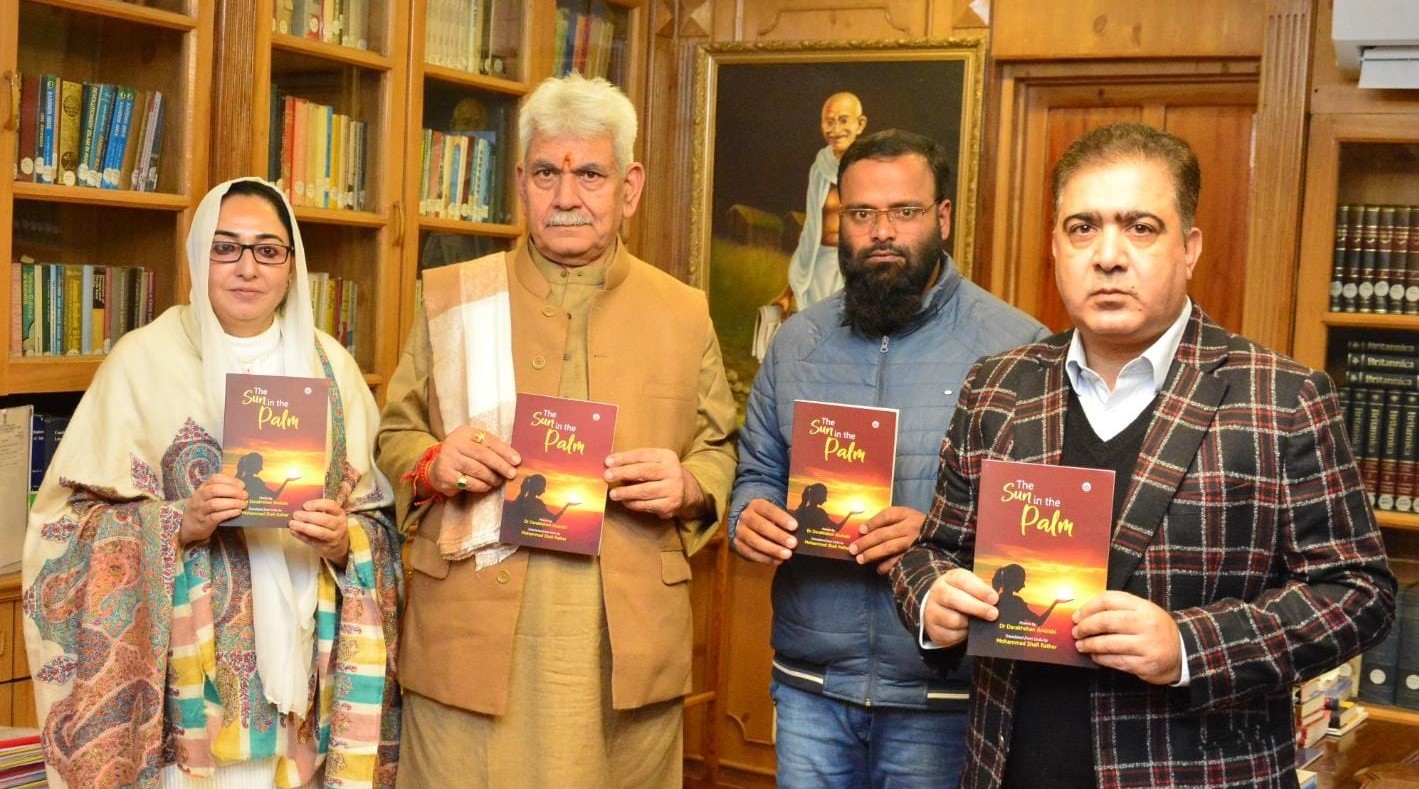 Lt Governor Sh Manoj Sinha releases translation of Dr Darakshan Andrabis Urdu poetry