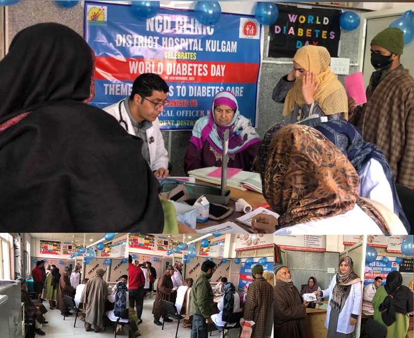 World Diabetes Day 2023 being celebrated at District Hospital Kulgam