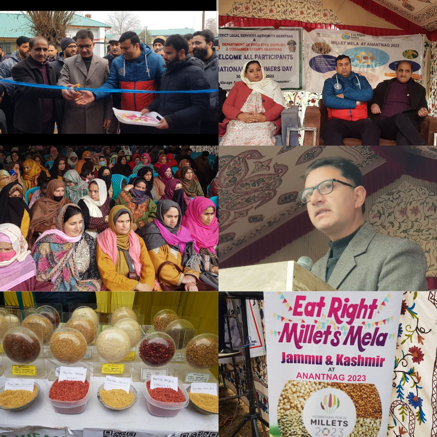 Anantnag Millet Mela Rings in International Year of Millets with a Grand Celebration