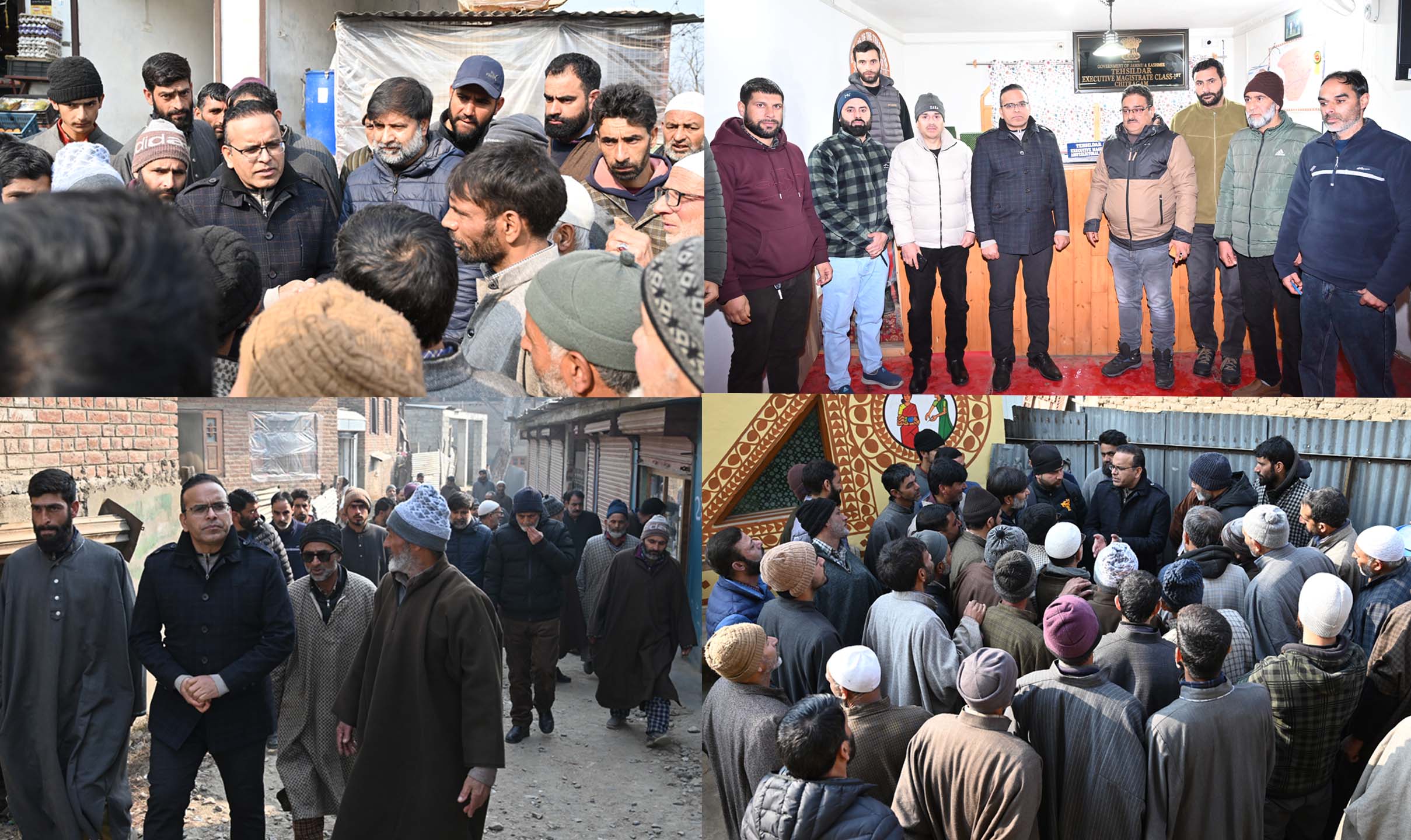 ADC Shopian visits Chitragam inspects record room jamabandi centre