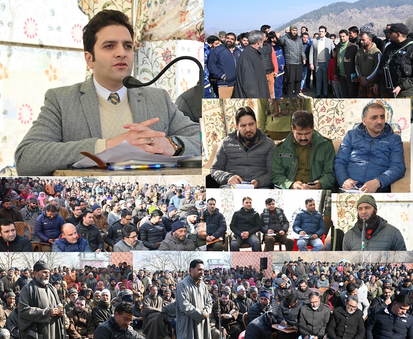 DC Kulgam Visits far off D.K.Marg area Listens to issues of peopletook stock of development works