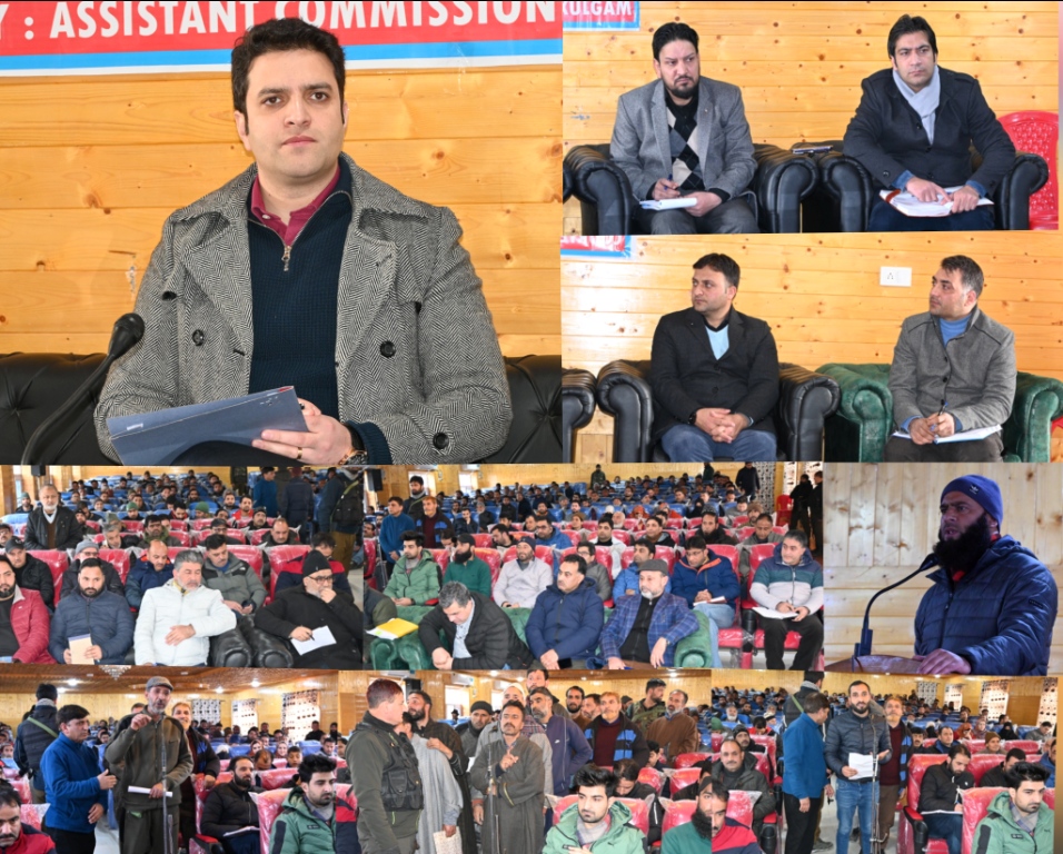 Mega Block Devas DC presides over at grievances redressal camp at Kulgam