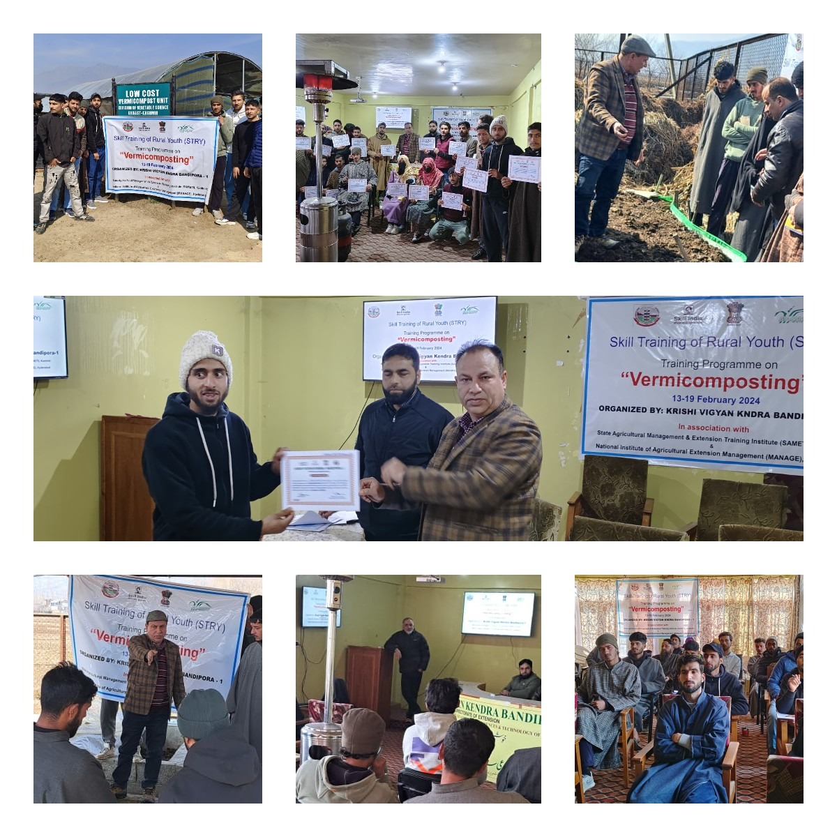 One week Training on Vermicomposting concludes at KVK Bandipora