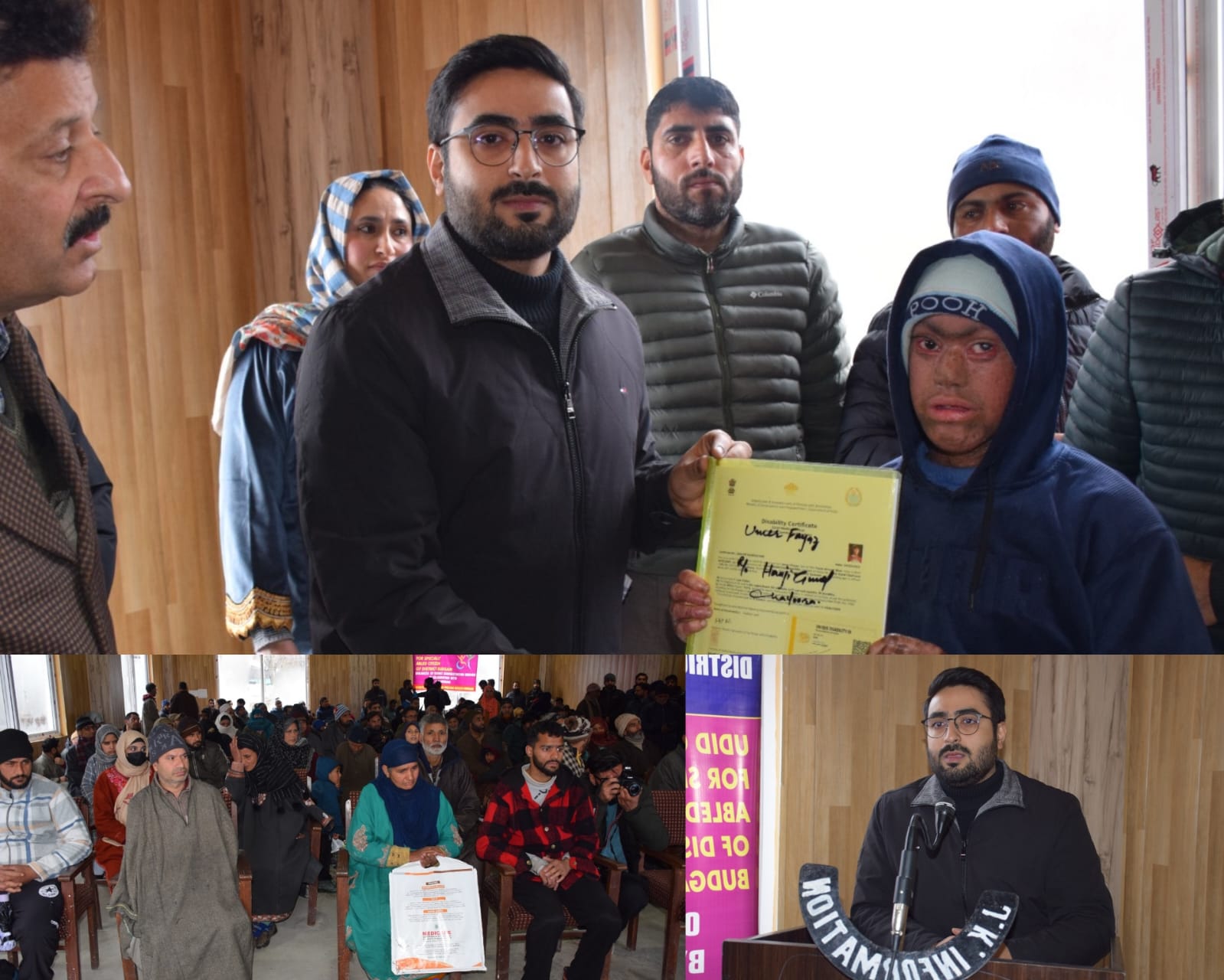 District Administration Budgam Organizes Daylong Camp for Specially Abled Citizens