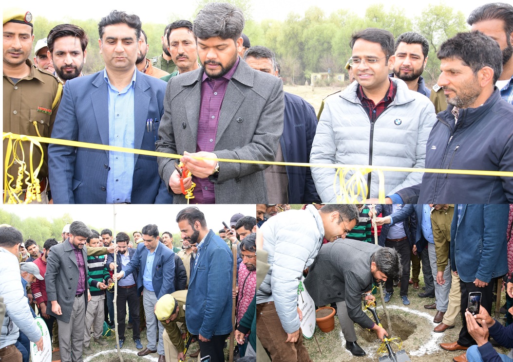 SVEEP DC Ganderbal kick starts Chinar plantation drive at Biodiversity Park Dagapora