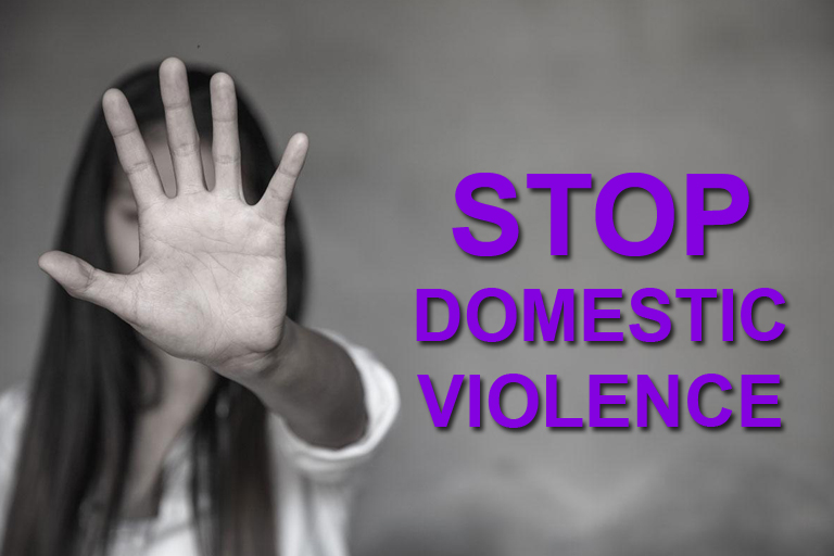 stop domestic violence banner